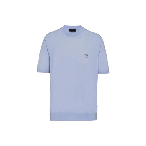 PRADA Мужские синие T-рубашки