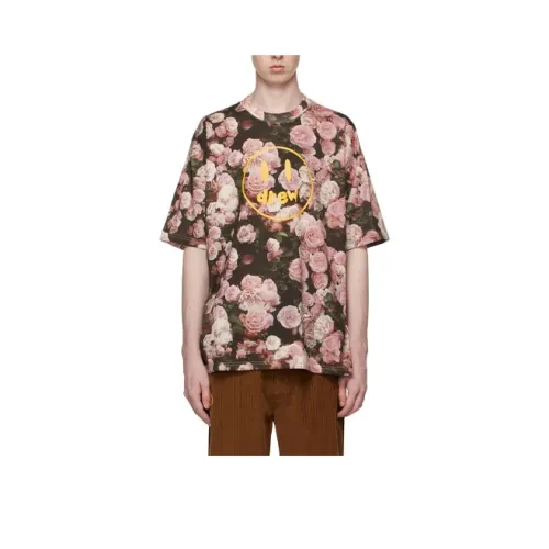 Drew House Smiley Collection T-Shirt Мужской Розовый