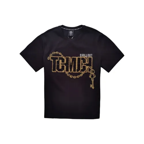 TCH Черная основа с золотым логотипом Унисекс T Рубашки
