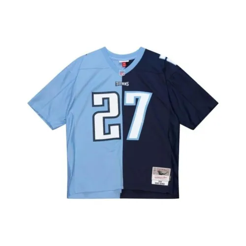 Mitchell Ness Черный Синий Мужская Футболка