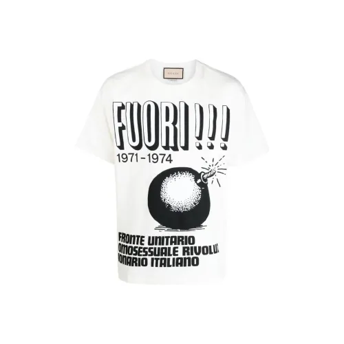 GUCCI Белая Мужская T-рубашка
