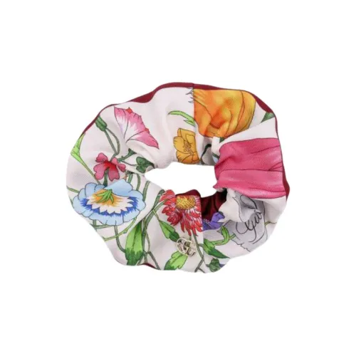 GUCCI Металл Шелк Ткань Резинка для волос Женская Белая