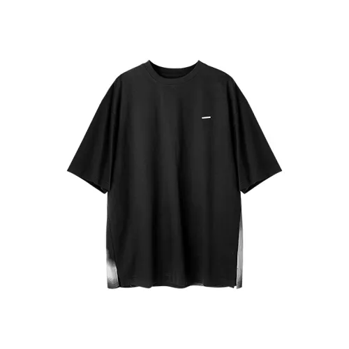 HUANXIANGZHE Короткий рукав T-рубашки унисекс черный