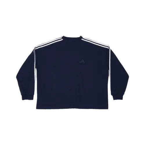 Balenciaga x Adidas Originals T-Shirt Loose Fit Unisex Dark Blue Баленсиага x Adidas Originals T-Shirt Свободный крой Унисекс Темно-синий