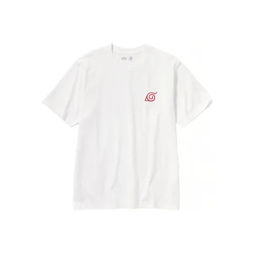 UNIQLO x Naruto Совместный модель SS23 Рубашка Унисекс Белый