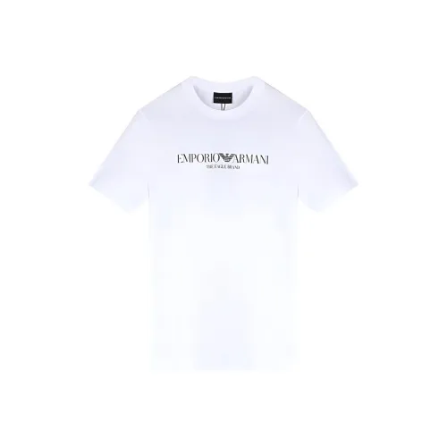 EMPORIO ARMANI Стандартная рубашка T для мужчин белого цвета