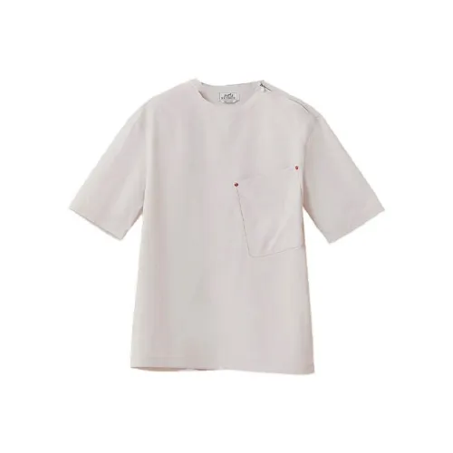 HERMES Белая Мужская T-Рубашка