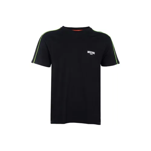 MOSCHINO Мужские черные T-рубашки