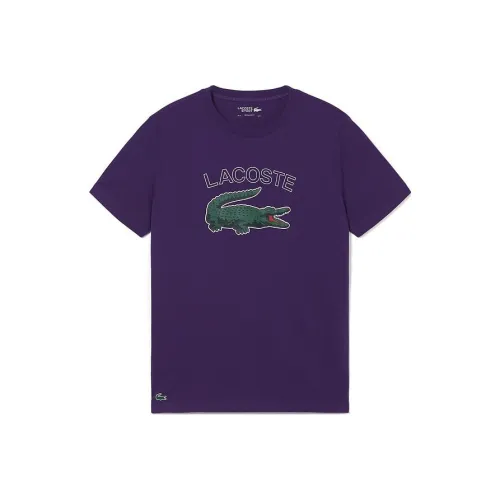 LACOSTE Collaboration Темно-фиолетовые Мужские T-рубашки