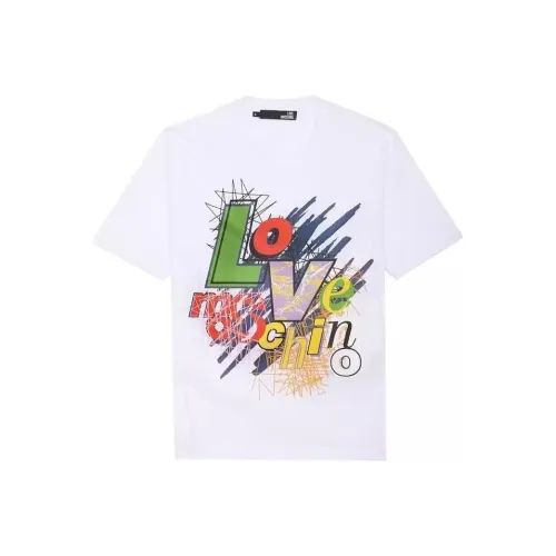 MOSCHINO Белая Мужская T-Рубашка