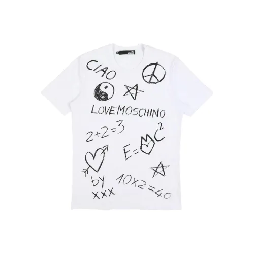 MOSCHINO Белая Мужская T-Рубашка