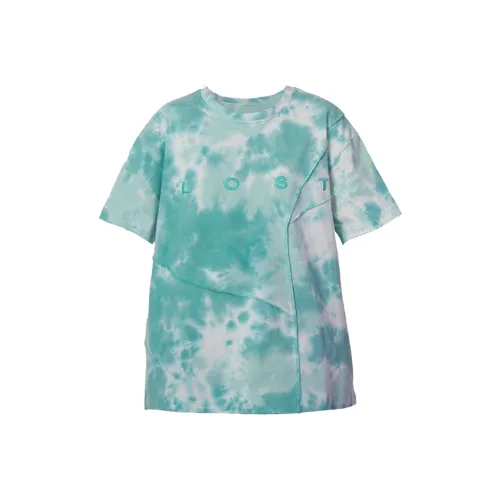 LOSTCTRL Прямой крой T-рубашка унисекс Озерно-голубой