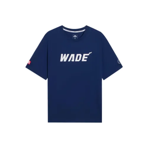 LINING x MANWEI LIANMINGKUAN Disney T-Shirt Мужской Темно-синий