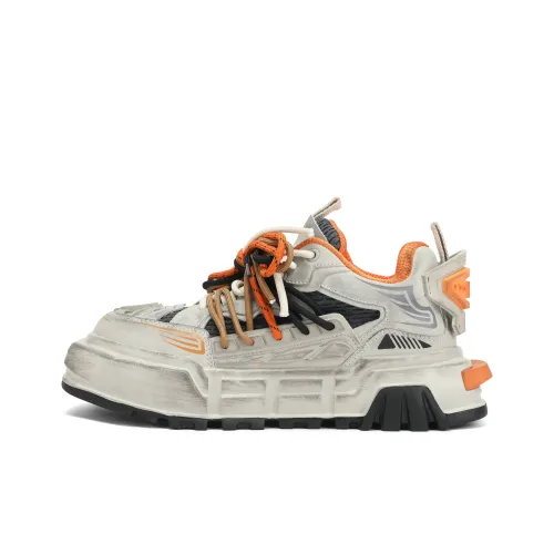 X·LUN Юбка Резистентная Амортизация Дышащая Низкие Кроссовки для скейтбординга Унисекс Экрю Серый