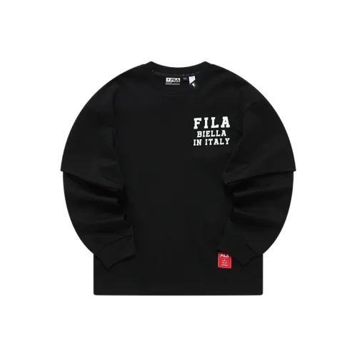 FILA MIHARA YASUHIRO Collaboration Collection Глубокий черный Мужские T-рубашки