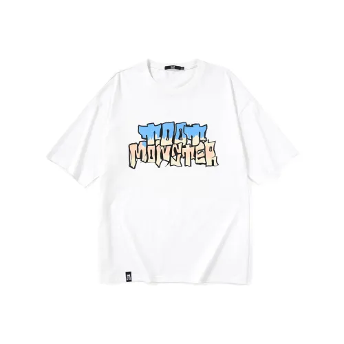 BT Прямой крой рукав длиной до локтя футболка унисекс белый