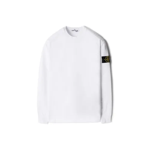 STONE ISLAND Белая Мужская Футболка