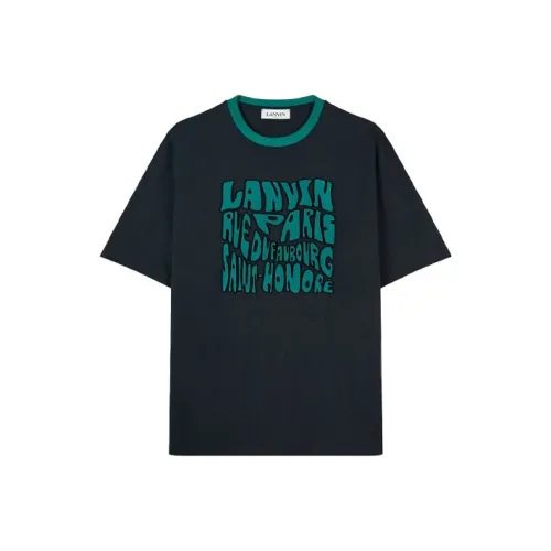 Lanvin Мужские черные рубашки T