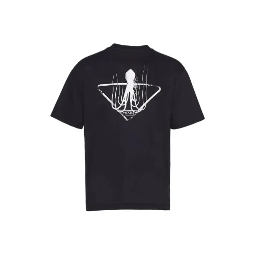 PRADA Мужские черные T-рубашки