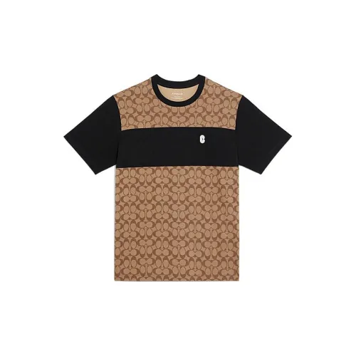 COACH Khaki Мужская T-рубашка