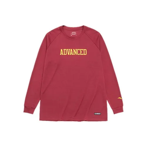 Anta Темно-розовый Красный Мужская T-рубашка