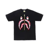 Чёрный (Персиково-красный принт акулы)