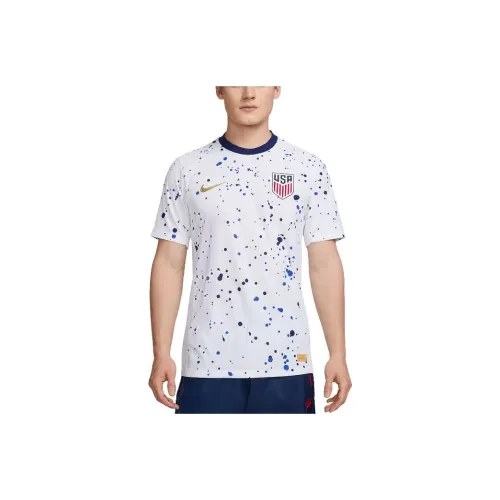 nike USA Soccer Team Olympic Series U.S. 2023 Match Дом T Рубашка Мужской Белый
