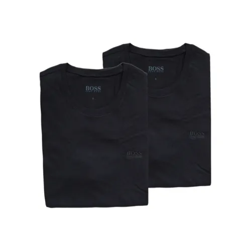 Hugo Boss T-Рубашка Мужская 2 Пачки Черный