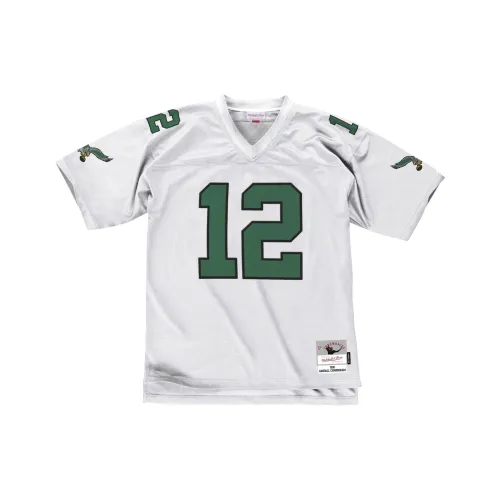 Mitchell Ness Белый Серый Мужская Футболка