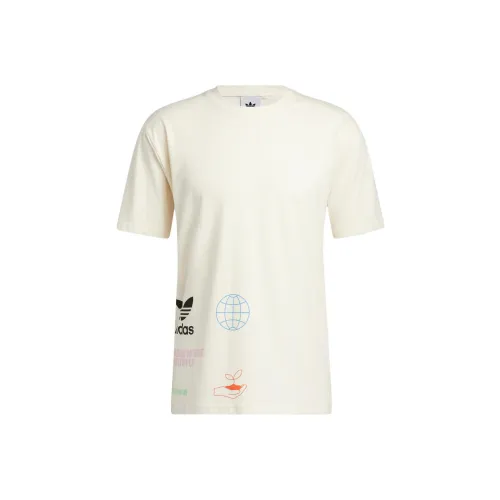 Adidas Originals NATURE MULTI T-Shirt Международная версия Мужская Белая