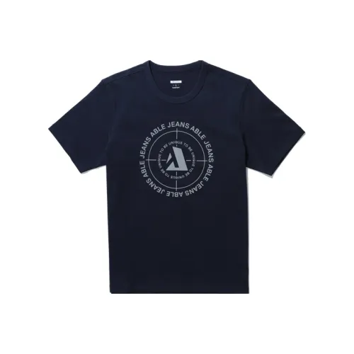 ABLE JEANS Темно-синий 02 Мужские T-рубашки