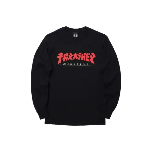 Thrasher Черная Унисекс Футболка