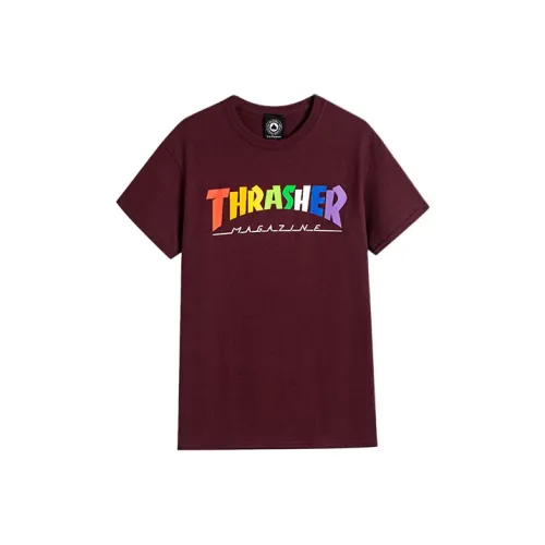 Thrasher T-Shirt US Version Unisex Burgundy Thrasher T-Shirt US Version Унисекс Бордовый
