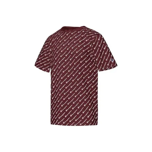 Champion T-Shirt US Version Unisex Burgundy