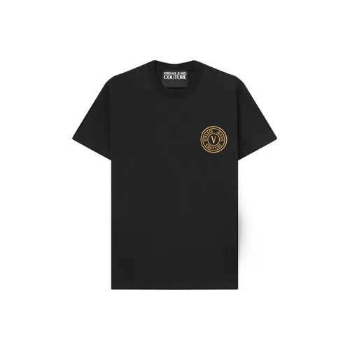 VERSACE JEANS COUTURE Мужские черные футболки