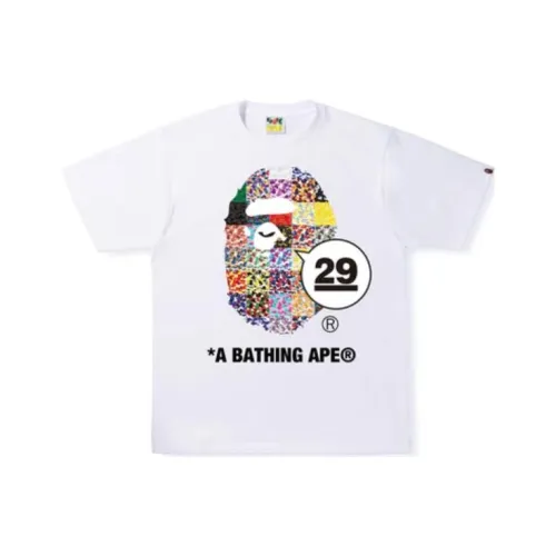 A BATHING APE Голова Series 29th Anniversary Ape Head Tee T Рубашка Мужская