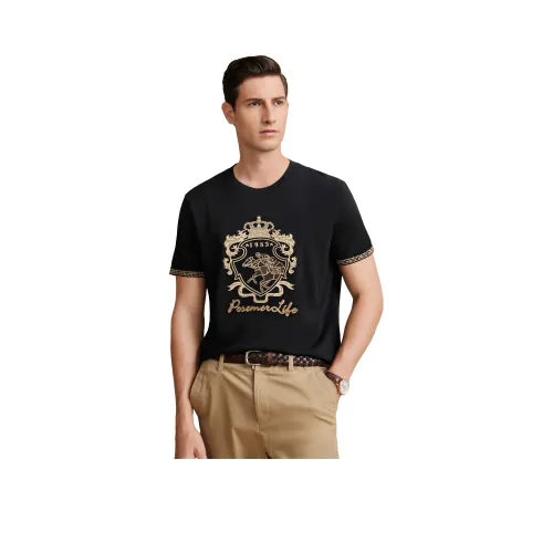 POSEMER Трикотаж Мужской Pure Black Смешанный Цвет