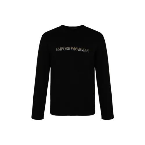 EMPORIO ARMANI Черные Мужские T-Рубашки