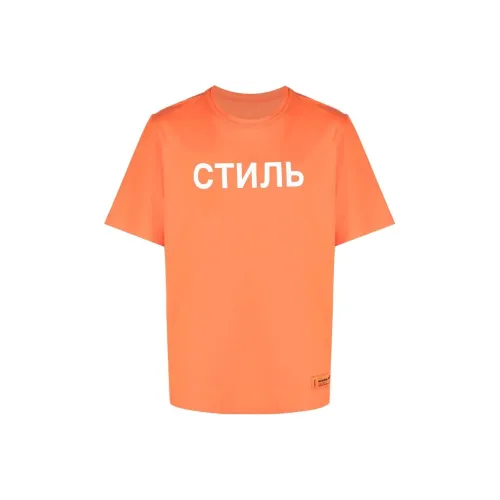 HERON PRESTON Апельсин Мужские Рубашки