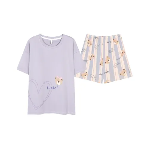 CHUDUAN Пижамный комплект женский фиолетовый