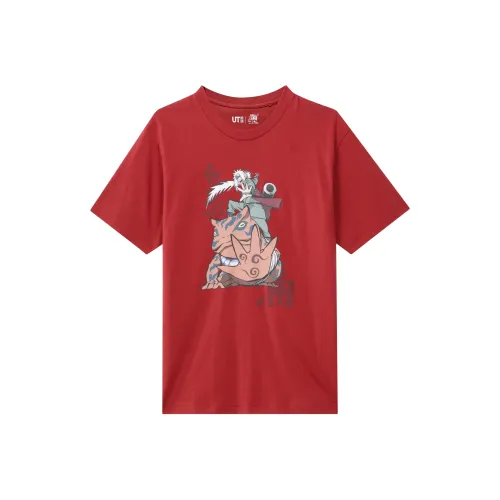 UNIQLO x Naruto SS23 Красная унисекс футболка