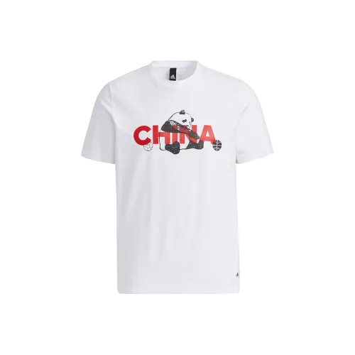 Adidas Белая Унисекс Футболка