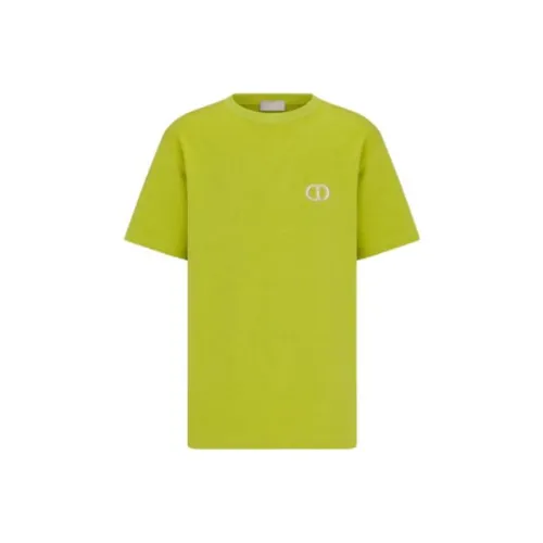 DIOR Quarterly New Products T-Shirt Мужской Желтый