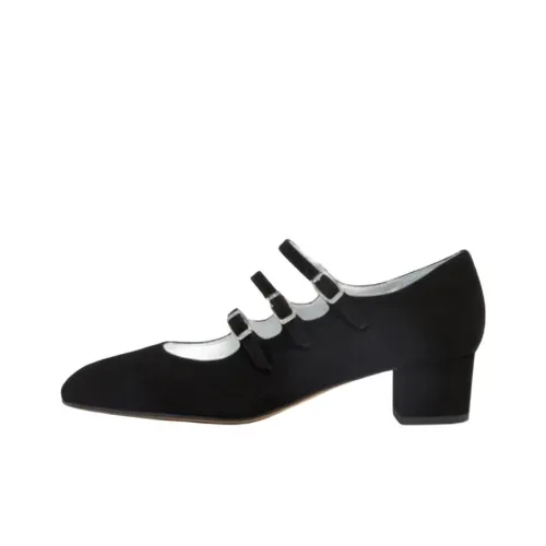 Carel Kina Mary Jane Shoes 4CM Женские Черные