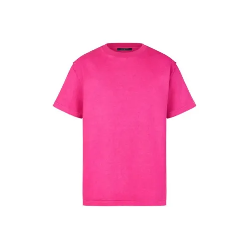 LOUIS VUITTON Новые ежеквартальные продукты LV Розовые Мужские T-рубашки