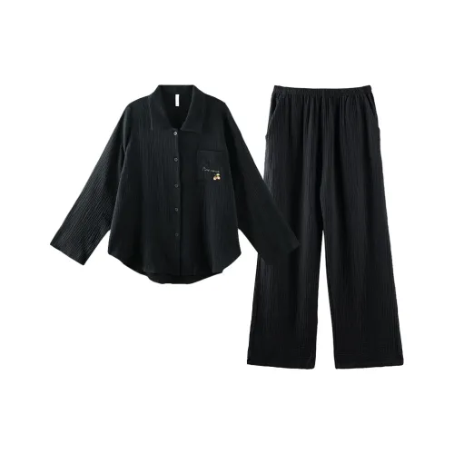 Q'NIANMA Пижамный комплект Женские Афинский черный