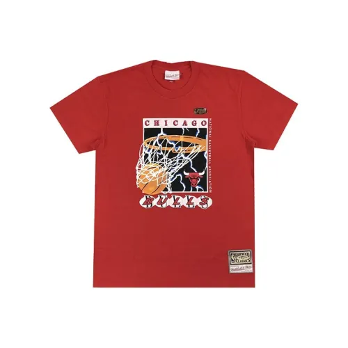 Mitchell Ness Red Men's T-Shirts Mitchell Ness Красные Мужские Футболки