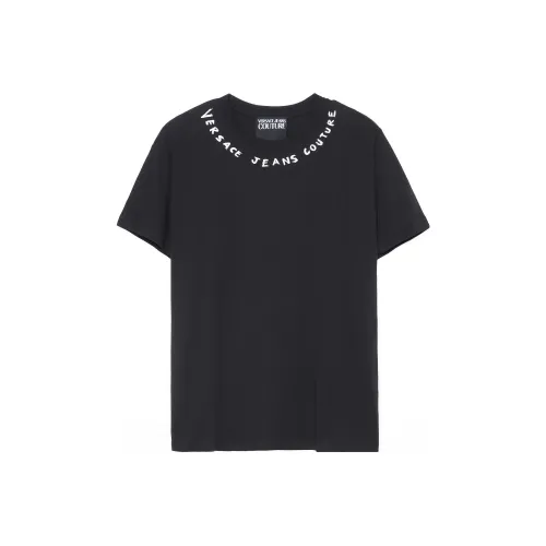 VERSACE JEANS COUTURE Мужские черные футболки