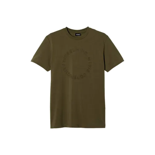 DIESEL Зеленые Мужские T-рубашки
