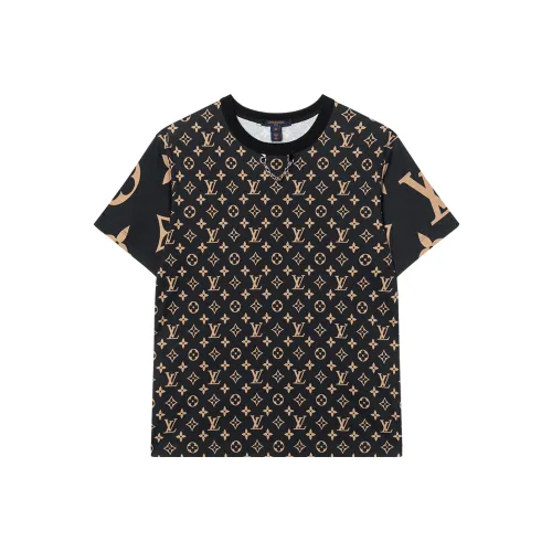 LOUIS VUITTON Новые ежеквартальные продукты LV Коричневые Мужские T-рубашки